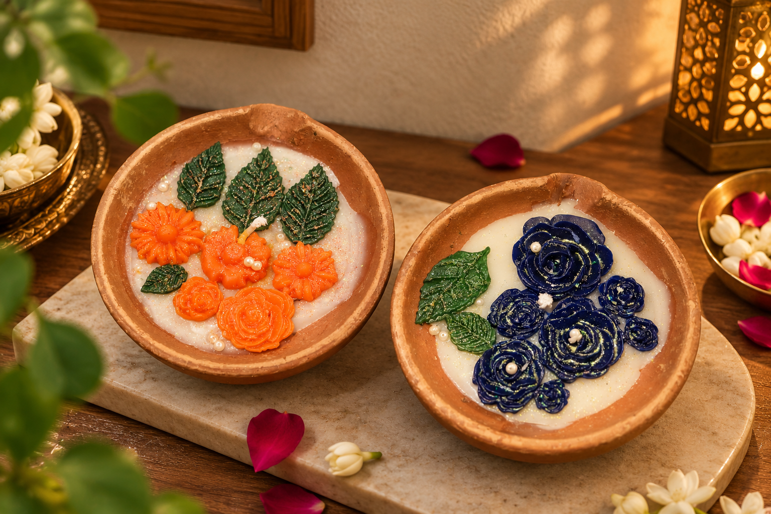 GLOWRA Diya Floral